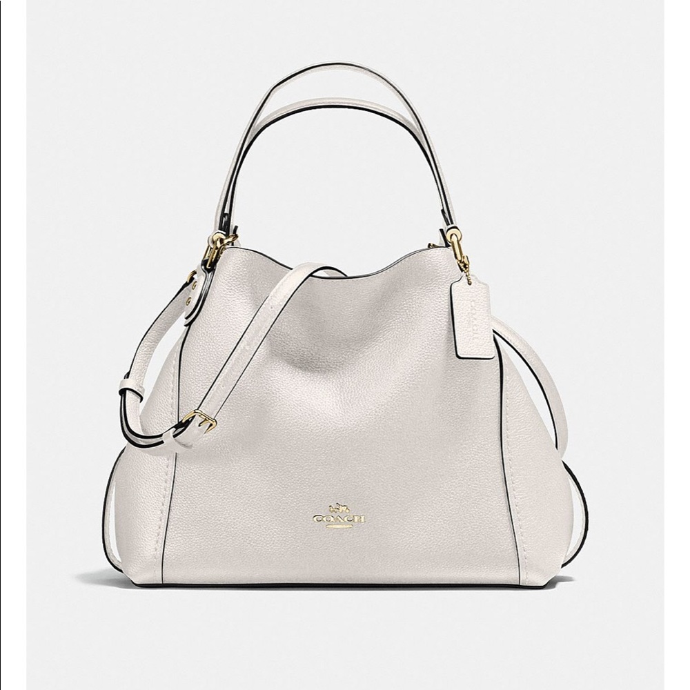 Coach Edie 28 Shoulder Bag Pebble Leather Retired